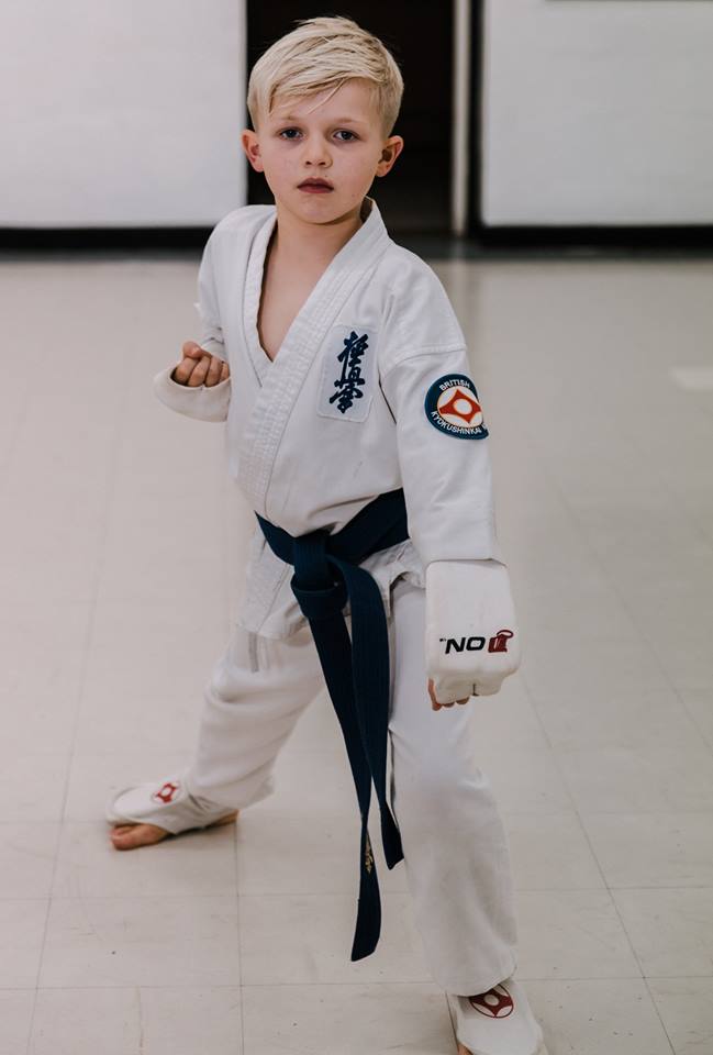 Child very good at Martial Arts.