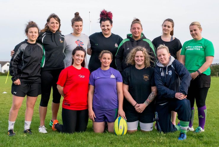 kevin moore photographer captures the team of barry ladies rfc