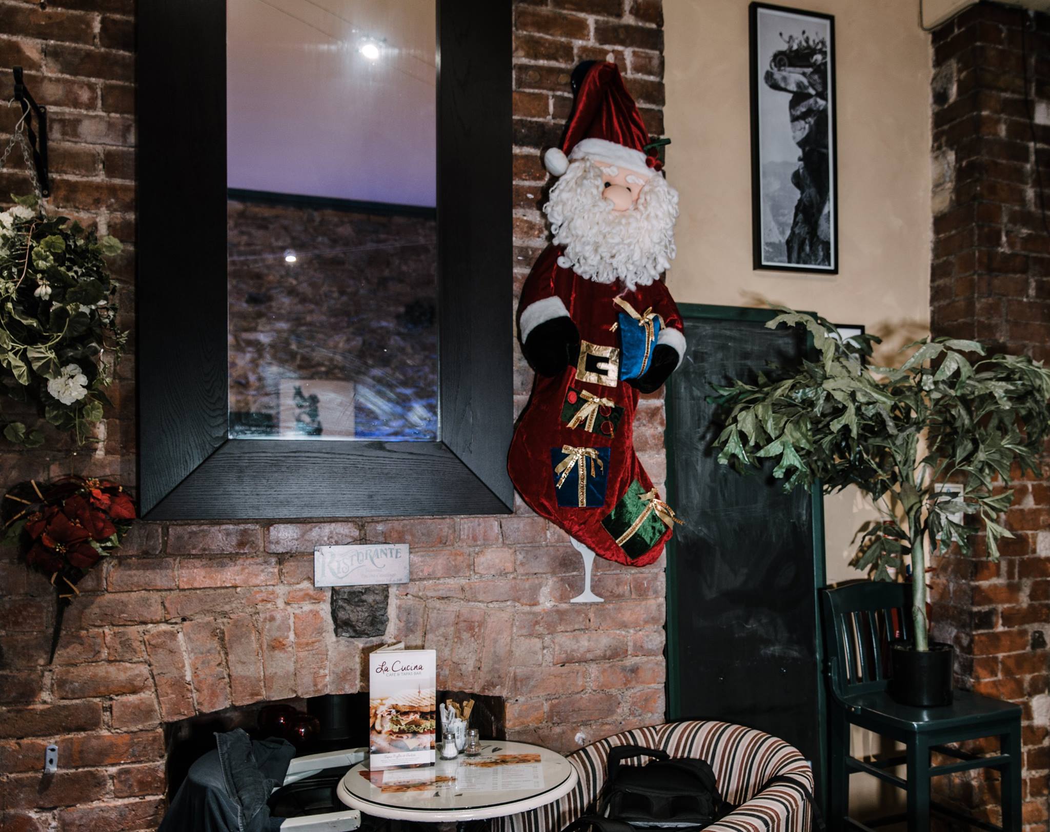 Santa Claus stocking.