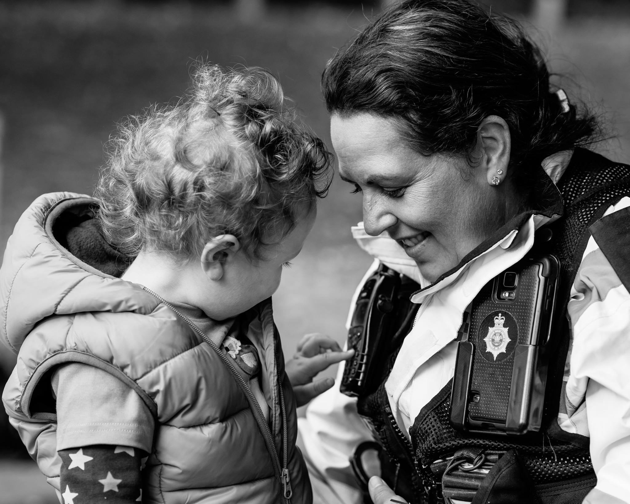 Nicola Owen and her son.