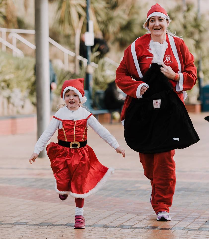 Mother and daughter having fun.