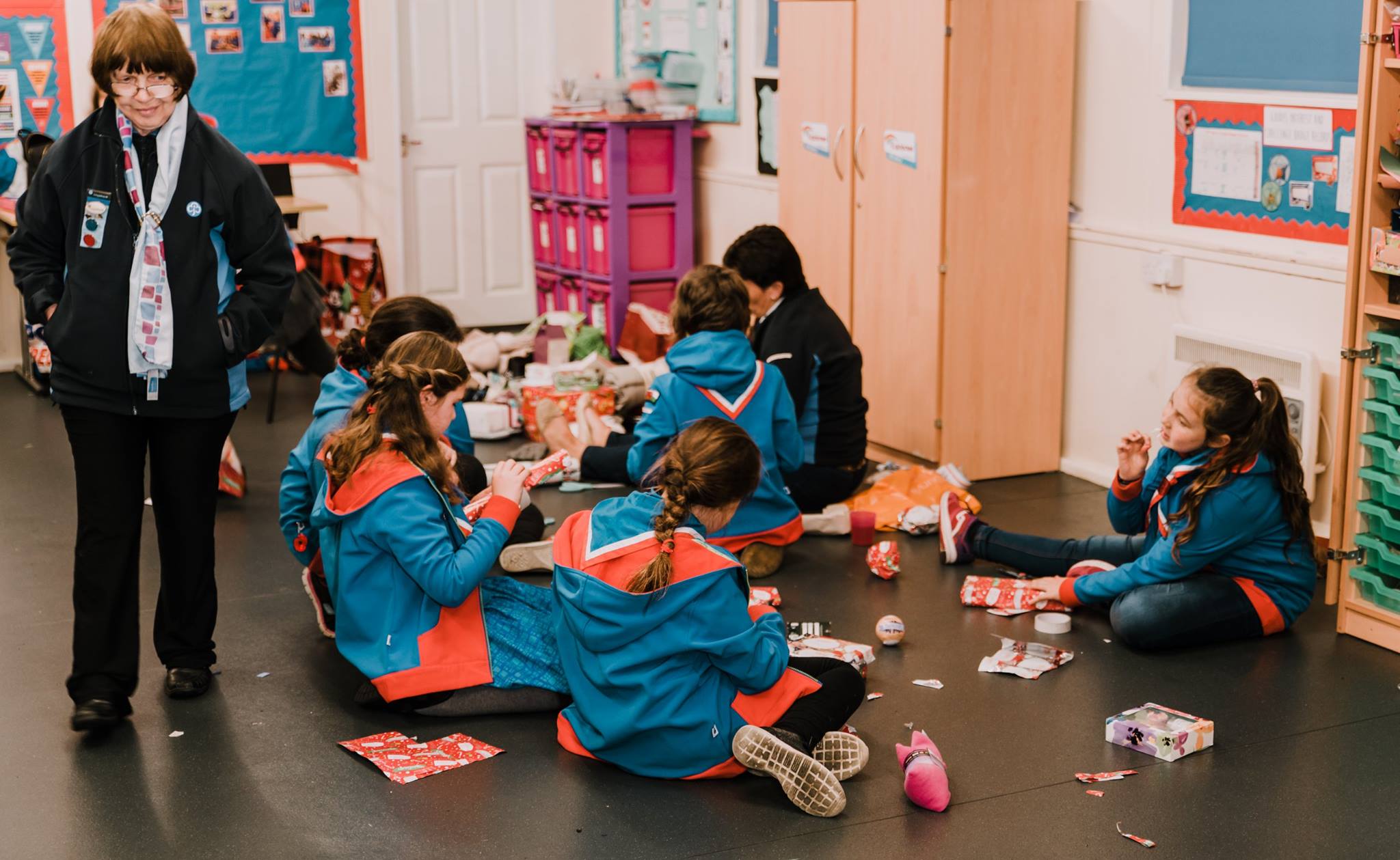 Childrens working.