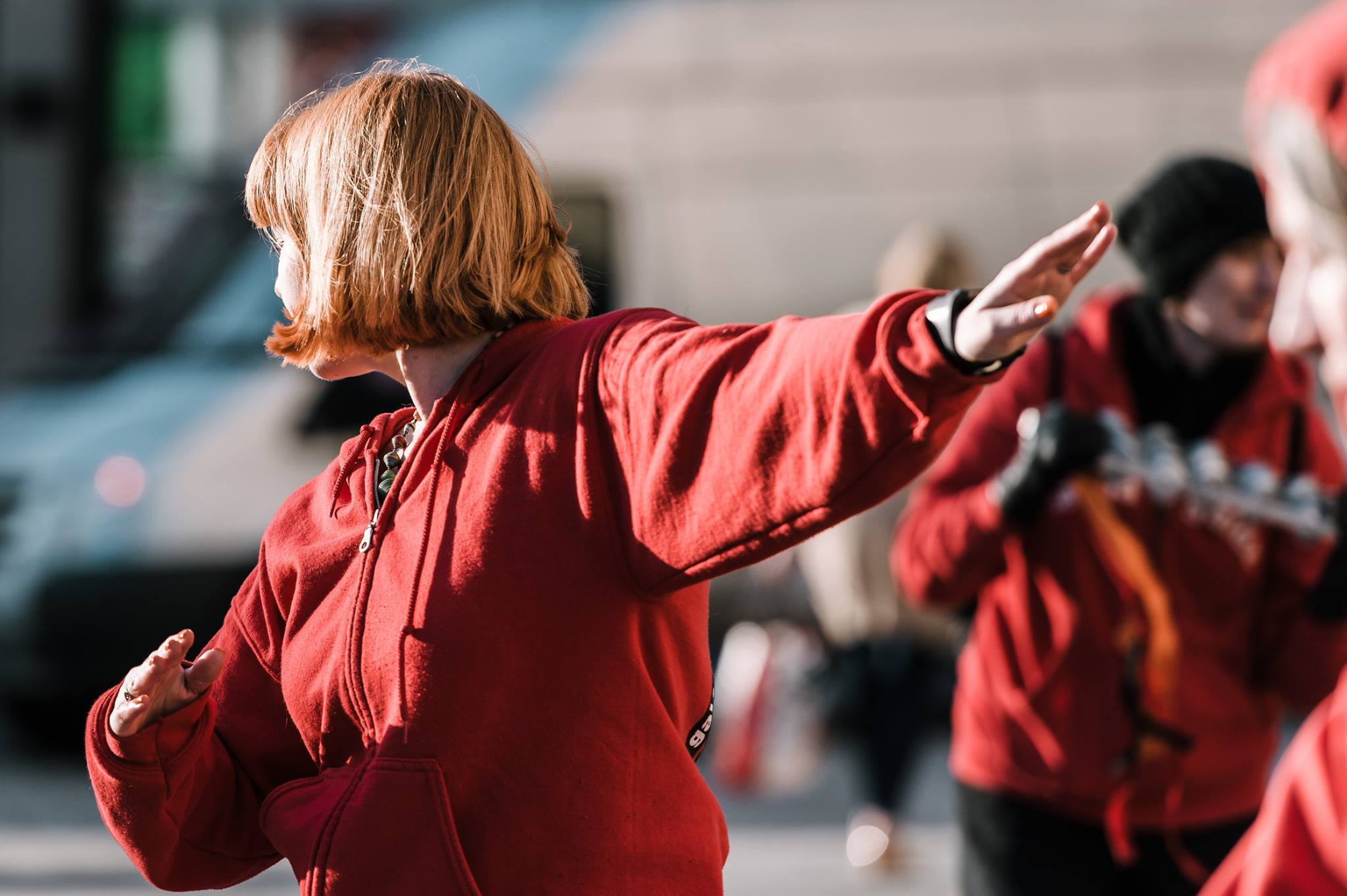 Lady dancing.