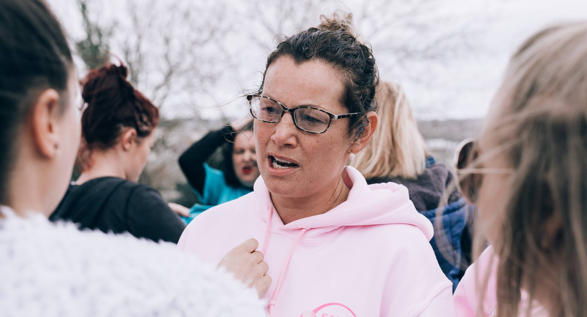 Woman speaking.