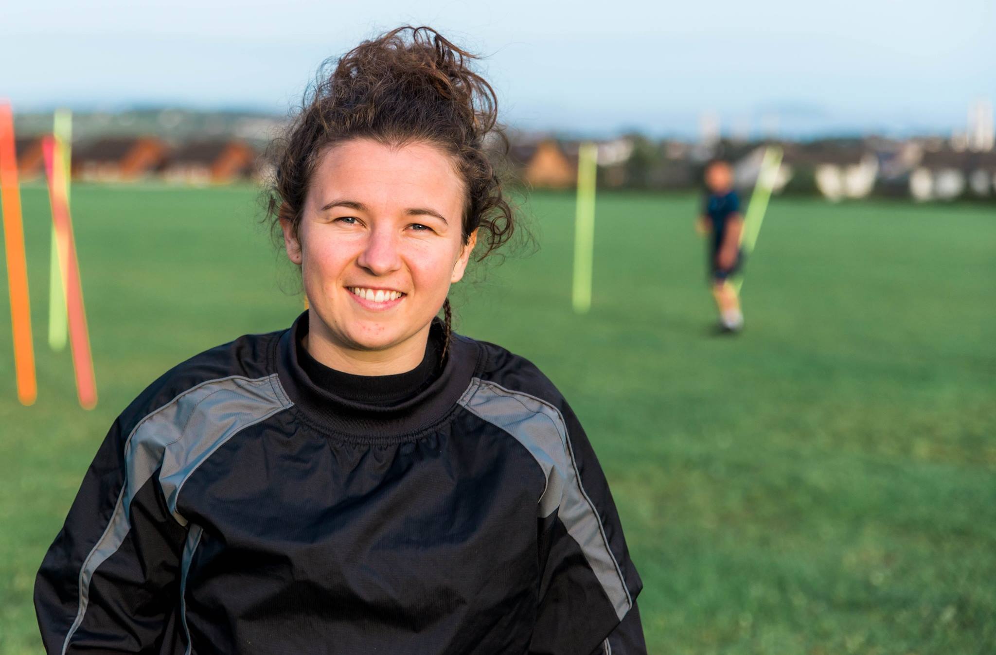 kevin moore photographer captures team members of the barry ladies rfc lose up of a player