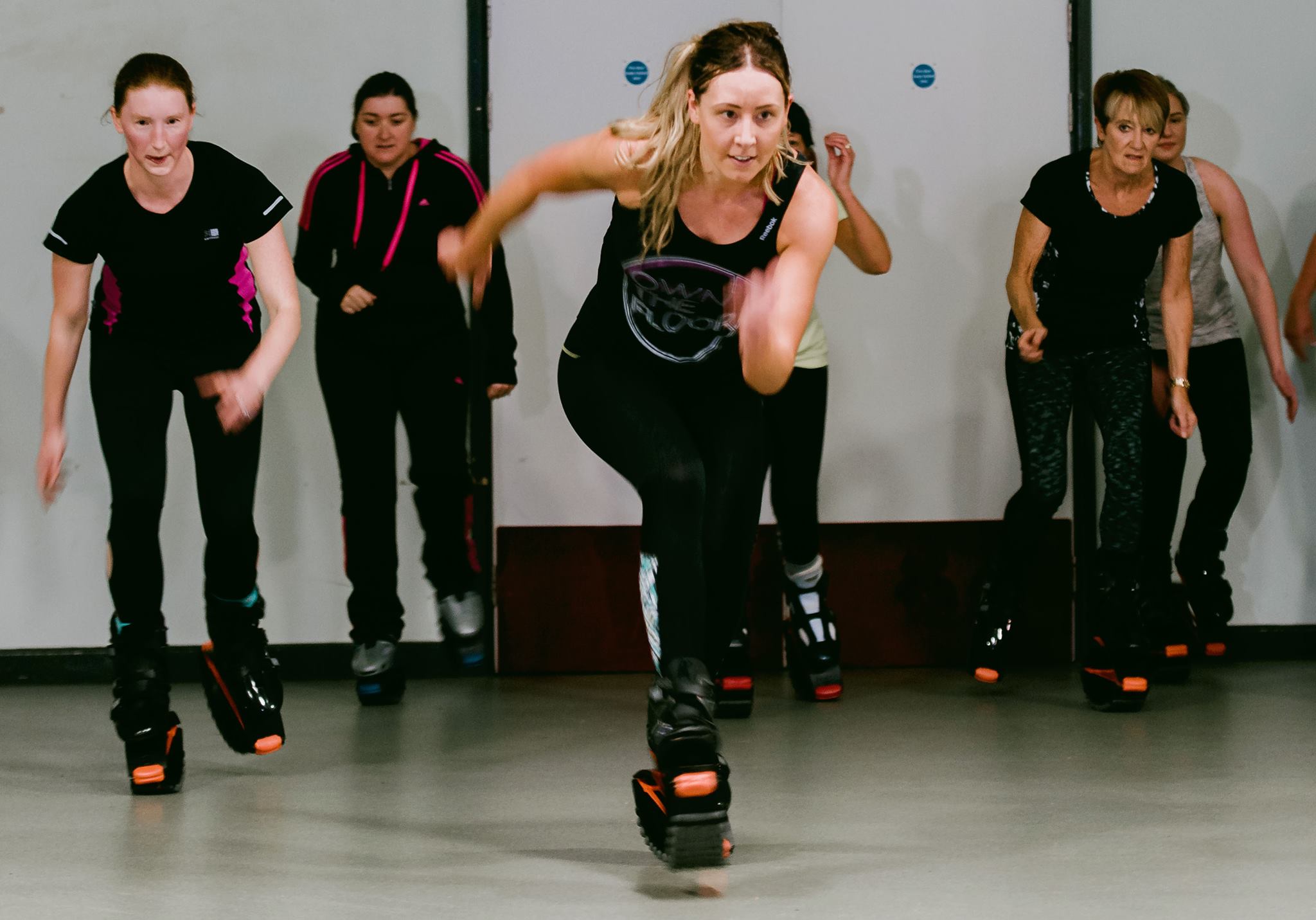 Nikki Blyth and her students.