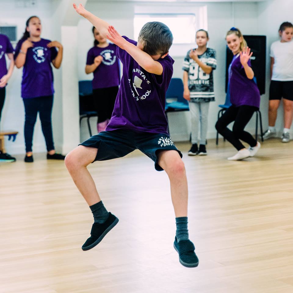 Young people dancing.