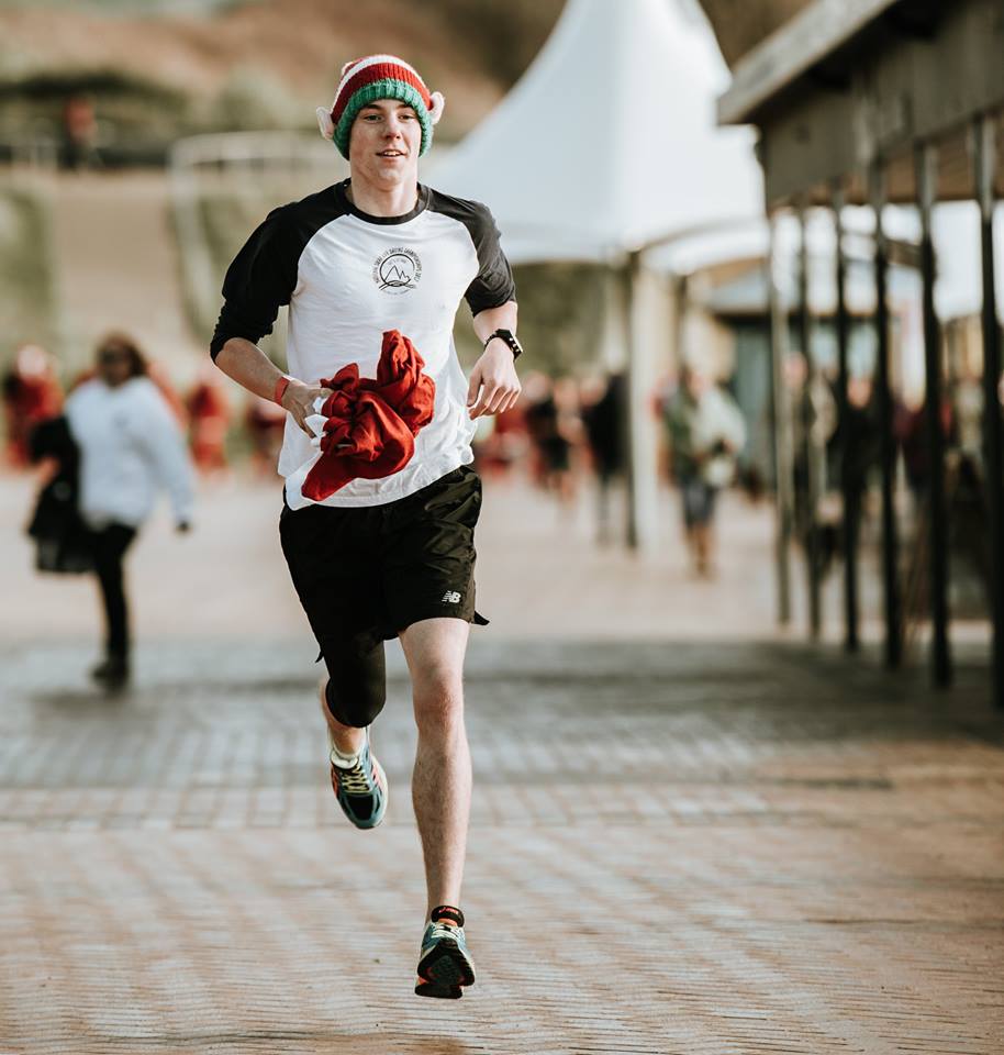 Young guy running.