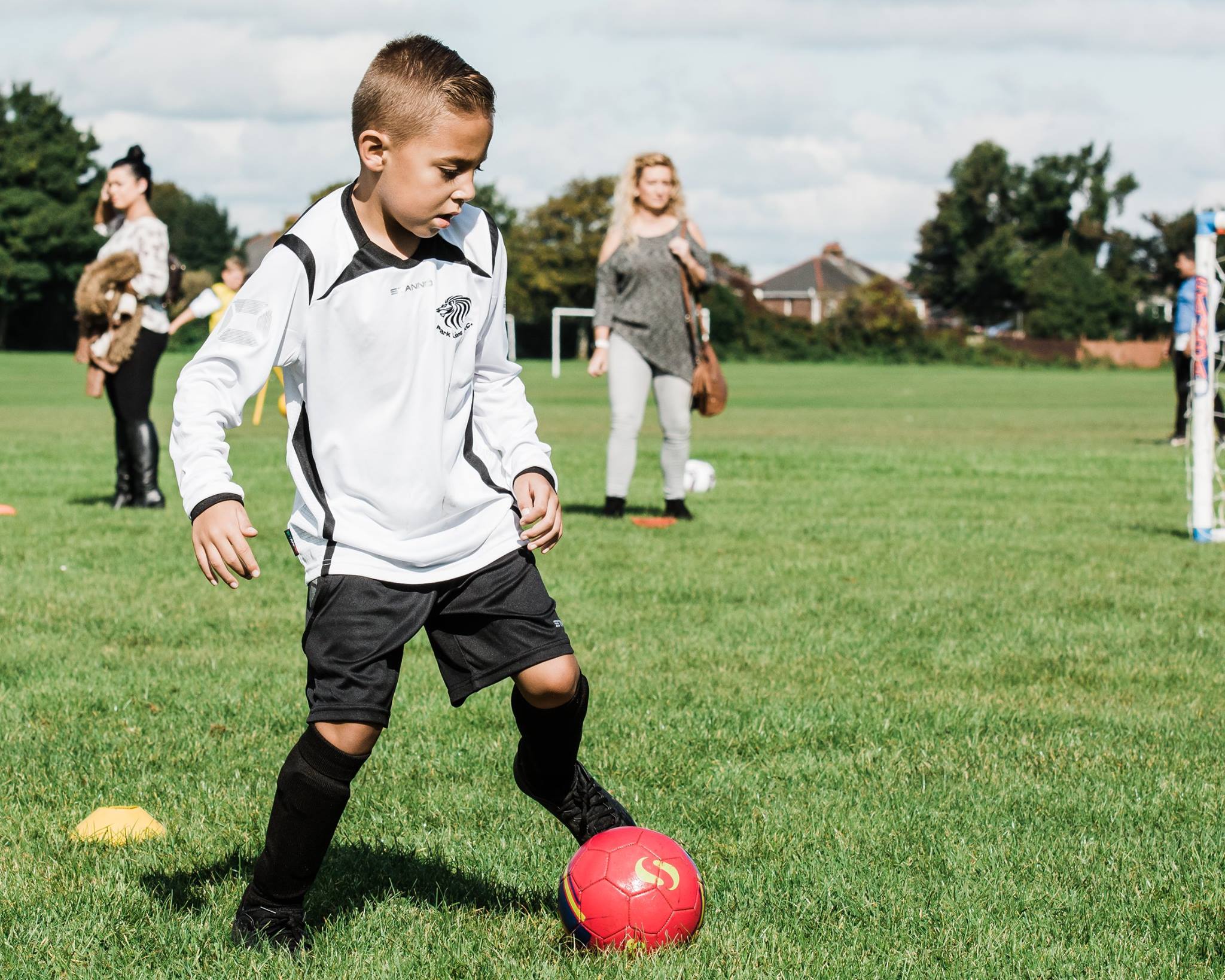 Player and the ball.